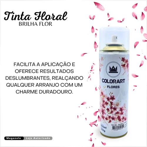 TINTA SPRAY PARA FLORES BRILHA FLOR (VERNIZ PARA PLANTAS) - COLORART