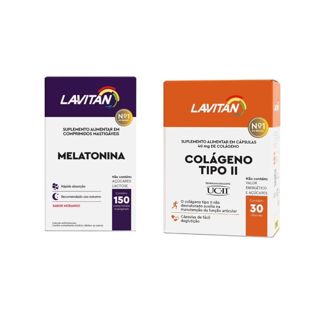 Kit Colágeno e Lavitan Sono Cimed Colágeno Tipo Dois