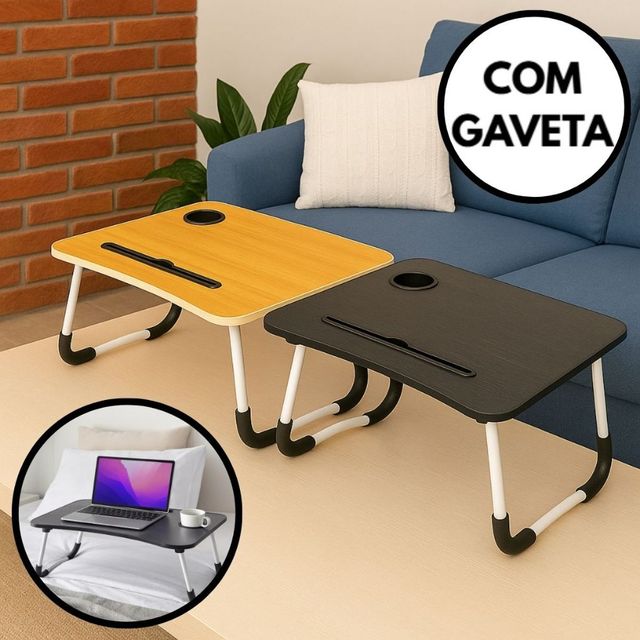 Mesinha para Notebook Dobrável Portátil - Cama - Home Office Estudo - Tablet