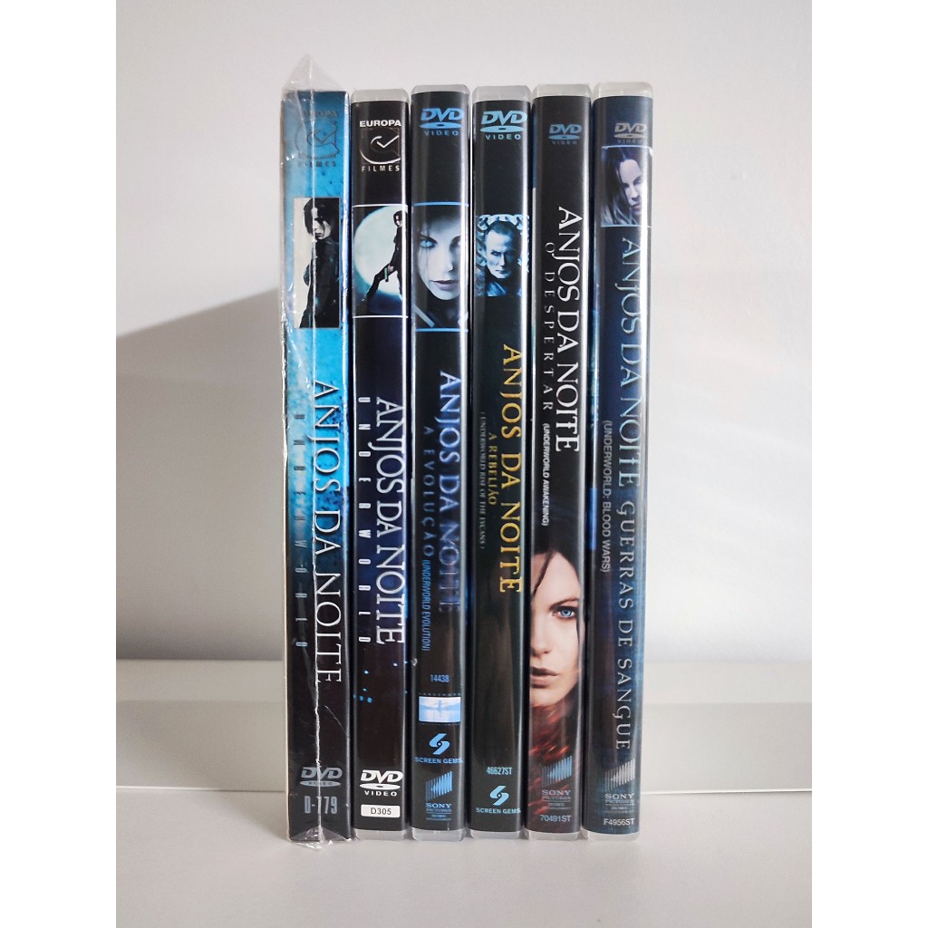 DVD Coleção Anjos da Noite - Underworld - Evolução - Despertar - Rebelião - Guerras de Sangue