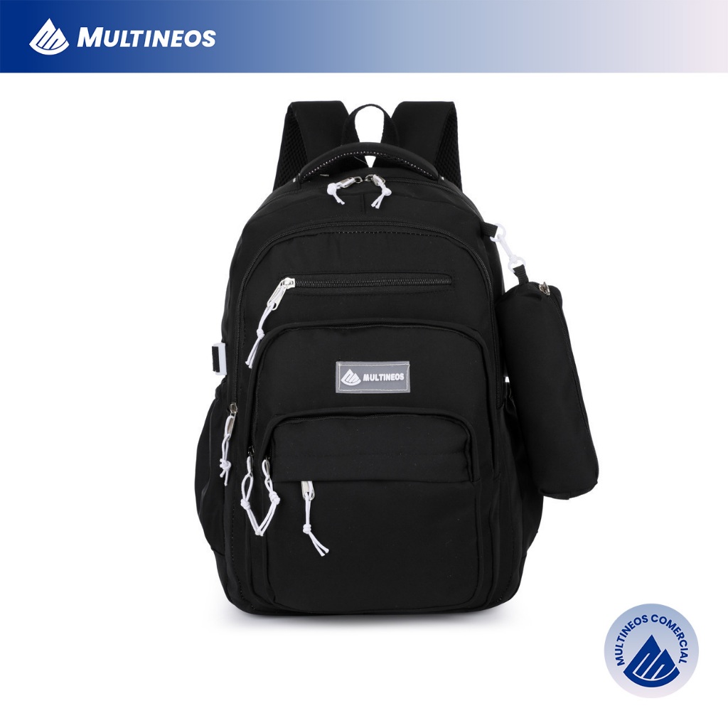 Mochila Escolar Com Estojo Grande Capacidade Para Estudante Feminina Nylon Impermeavel Multineos · foto 2