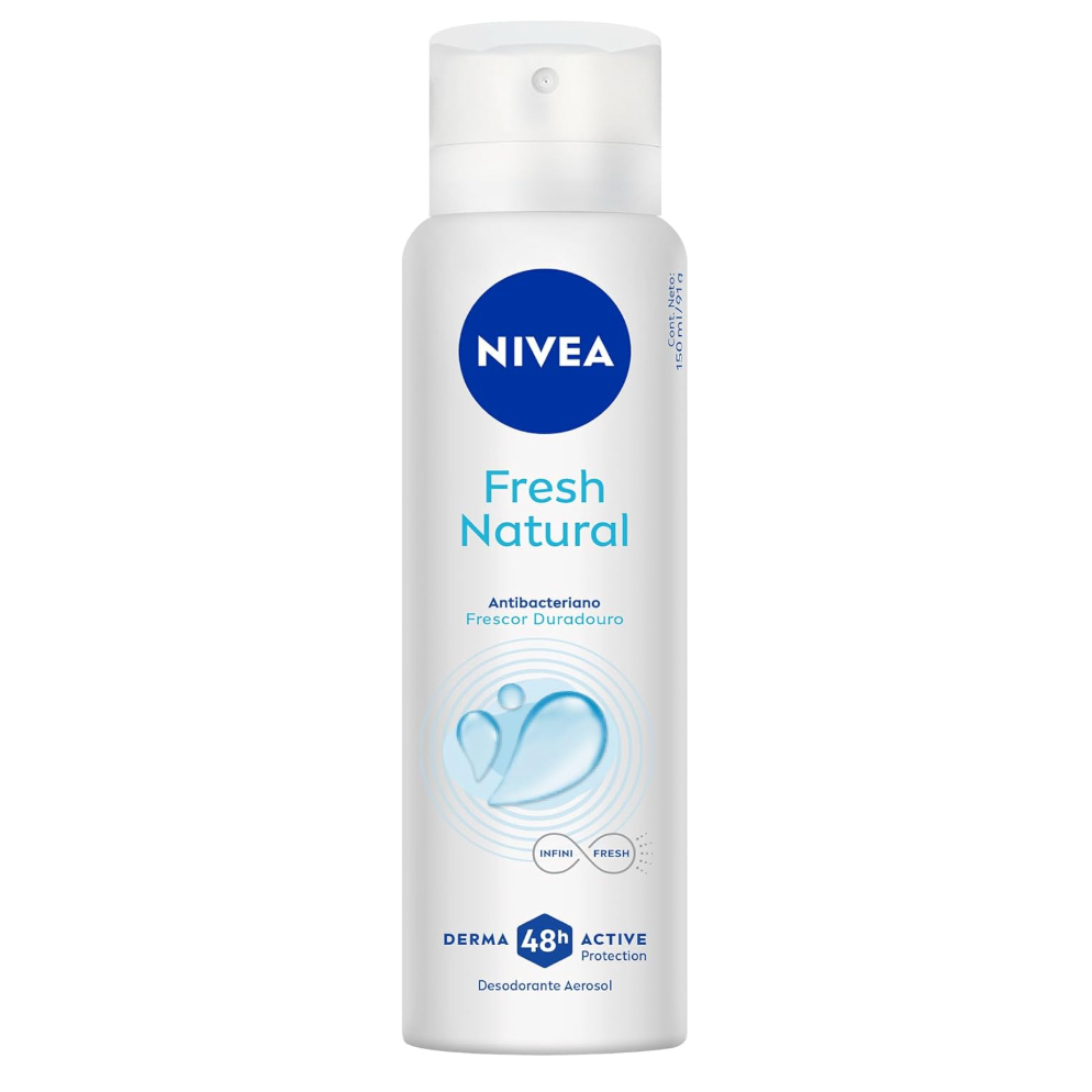 Desodorante Antitranspirante Aerossol Nivea Feminino Fresh Natural 150ml