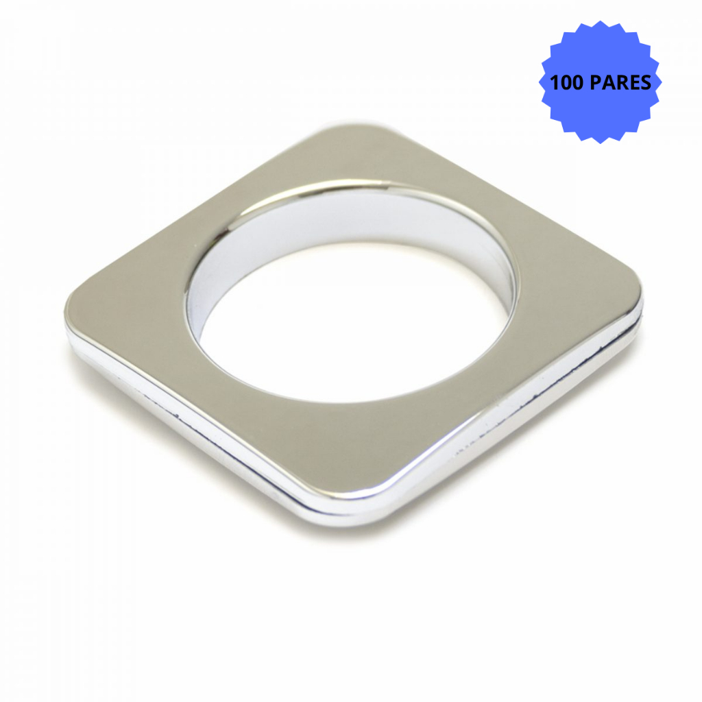 Kit 100 Unidades/pares Ilhós Cortinas Quadrado 28 mm Varias Cores em Oferta na Shopee