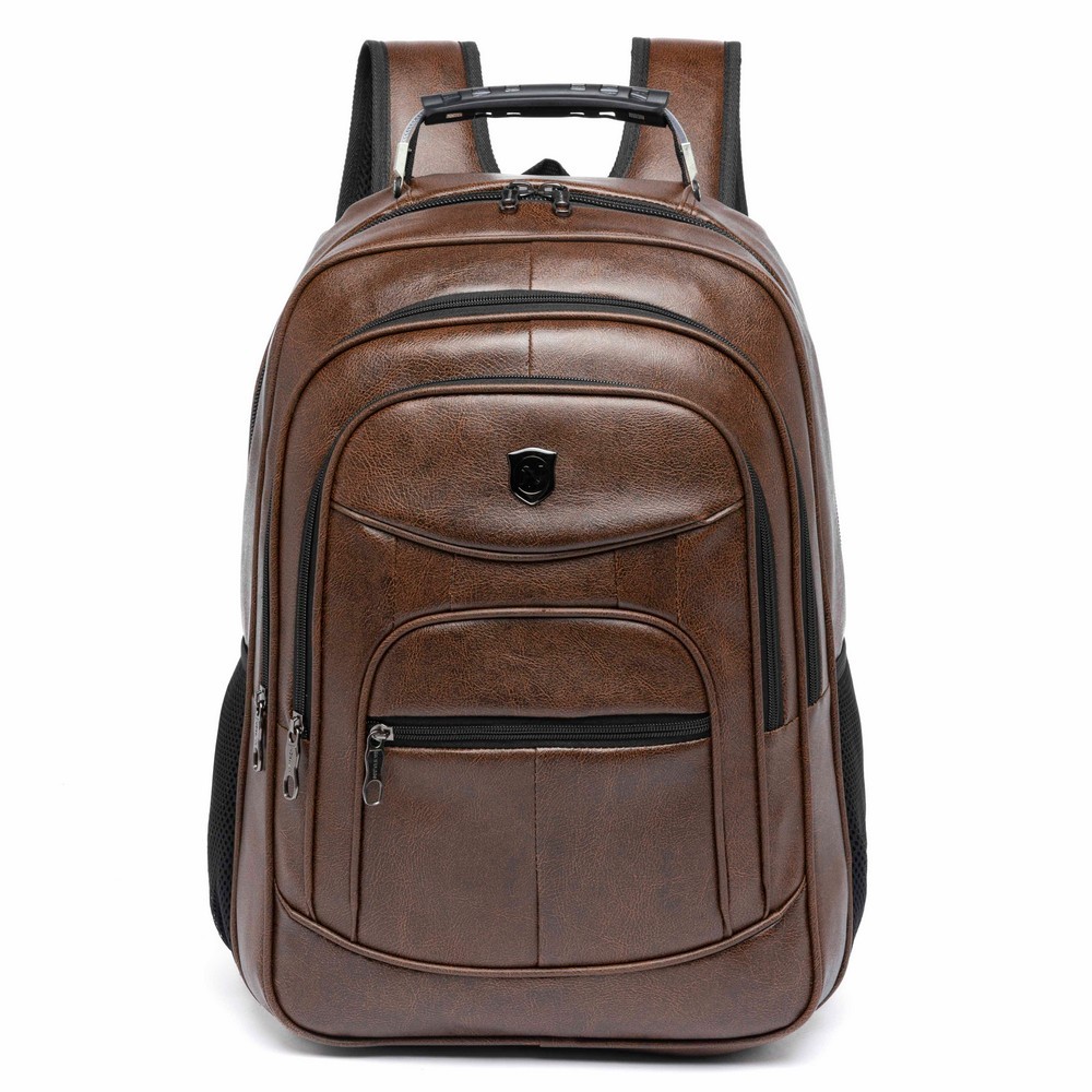 Mochila Executiva Masculina Nytron Reforçada Marrom em Oferta na Shopee