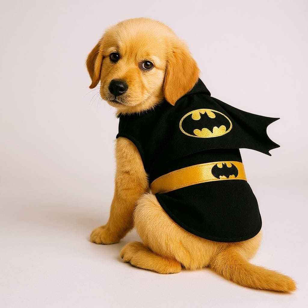 Fantasia Batman pet com capa para caes e gatos,roupa pet batman.