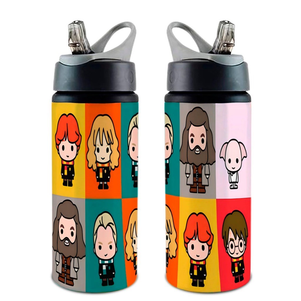 Garrafa/Squeeze Harry Potter  Vários Modelos COM NOMECom Alça e Bico Retrátil 600 ML em Oferta na Shopee
