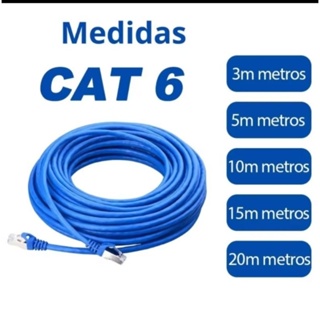 Cabo De Rede Azul RJ45 CAT5e Pc Notebook Roteador Smart Tv Video Game 3/5/10/15/20MetrosAzul Internet Lan em Oferta na Shopee