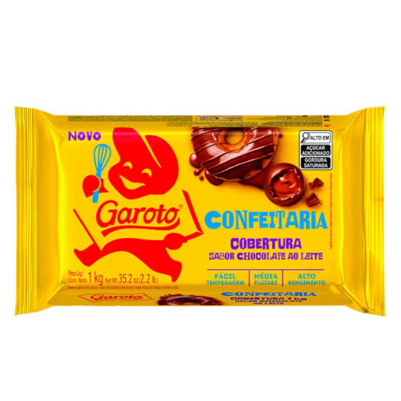 Cobertura Garoto Confeiteiro ao Leite – 1 kg em Oferta na Shopee