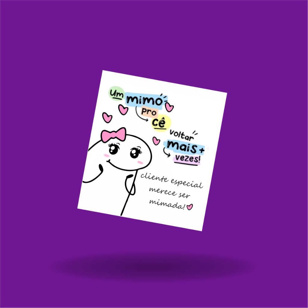 MINI CARTÃO FRASE MOTIVACIONAL- FRASE AGRADECIMENTO PARA SEU CLIENTE MIMO EMOJI FLORK ZAP em Oferta na Shopee