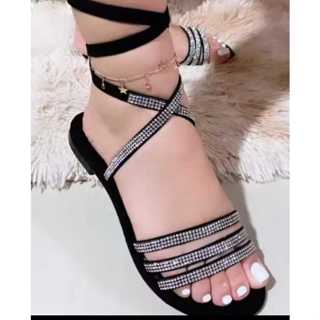 Sandalias Femininas Rasteirinha Rasteira Larah em Oferta na Shopee