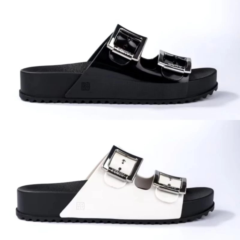 Sandália Chinelo Papete Zaxy Partner Feminina Papete Fivelas Birken Macia em Oferta na Shopee