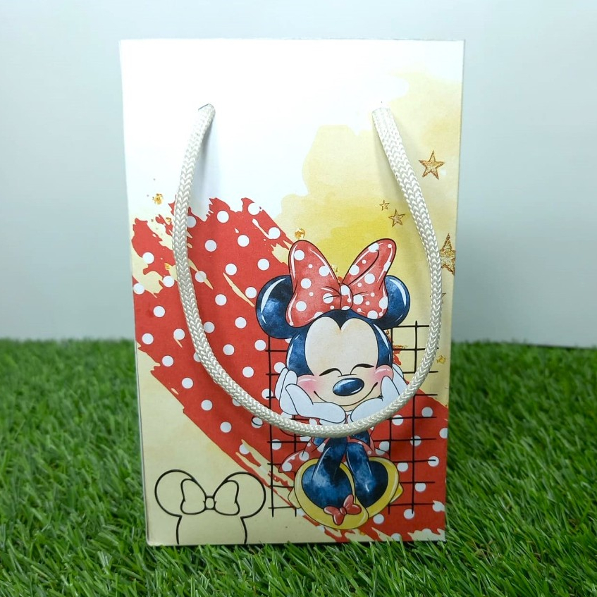 Mini Sacolinha Surpresa Personalizada Minnie vermelha | Lembrancinhas | Festa | Aniversário | DESMONTADA