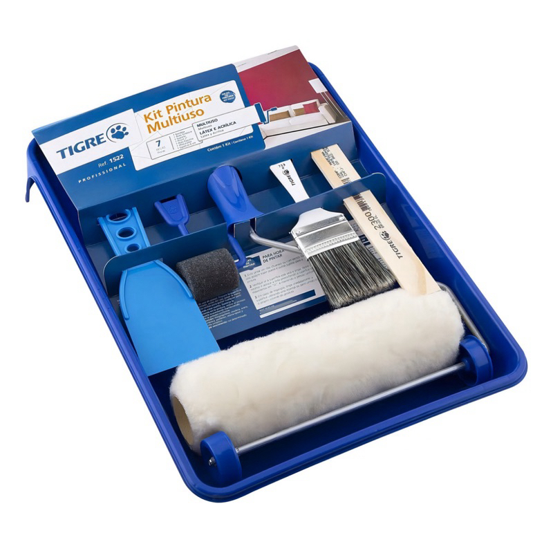 Kit Pintura 7 Peças 1522 Tigre