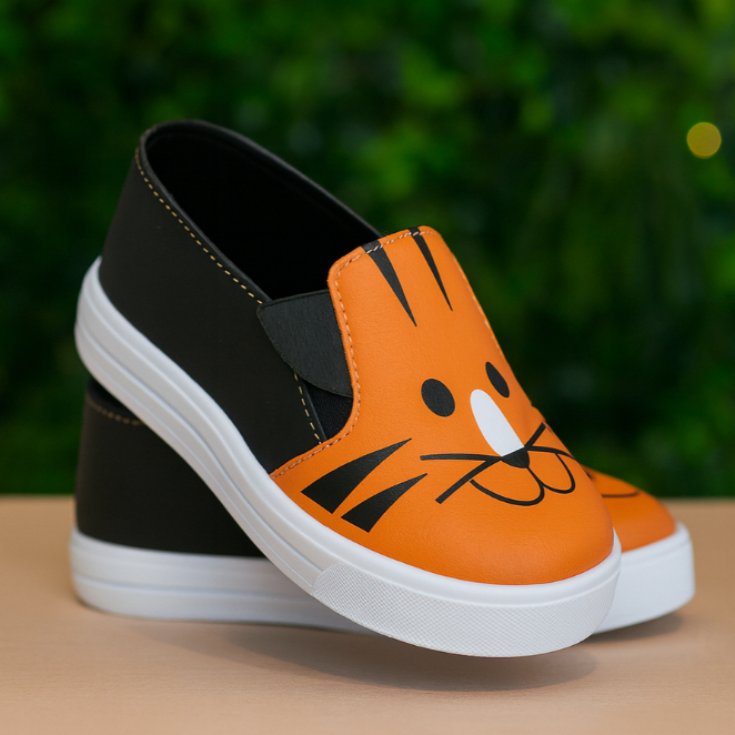 Tenis Slip On Infantil Linha Zoo Menino e Menina Diversas Opções Qualidade e Conforto