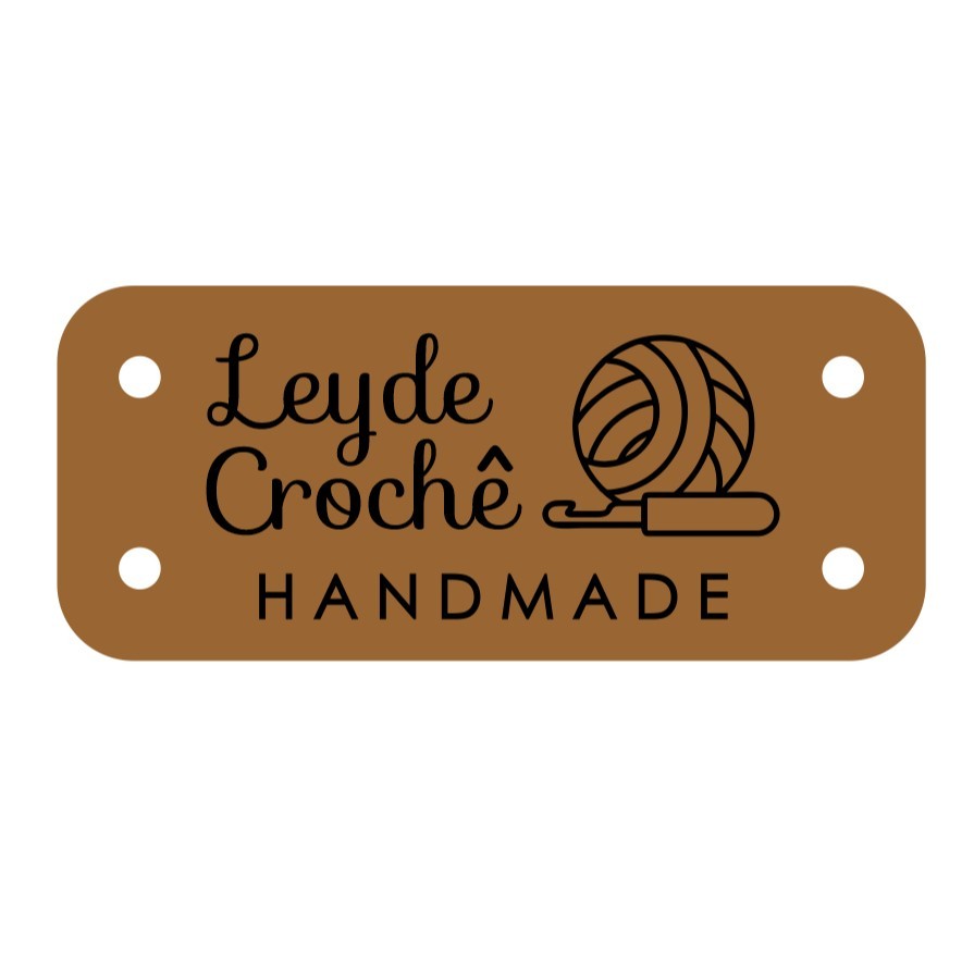 100 Etiquetas / TAG 3,5X1,5CM Personalizada em Couro Sintético em Oferta na Shopee