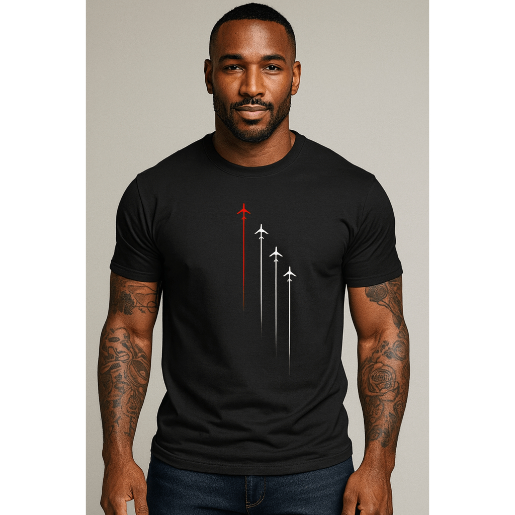 Camisa 100% Algodão Masculina Avião Linha Premium Camiseta Estampada 2025 em Oferta na Shopee