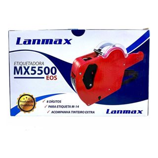 Rotuladora Maquina Etiquetadora Preço Data Valor Codigo Mx5500 Lanmax Refil 22x12mm Profissional em Oferta na Shopee