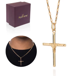 Cordão Masculino Rommanel Lindo Elo Cadeado Com Pingente 532532 542870