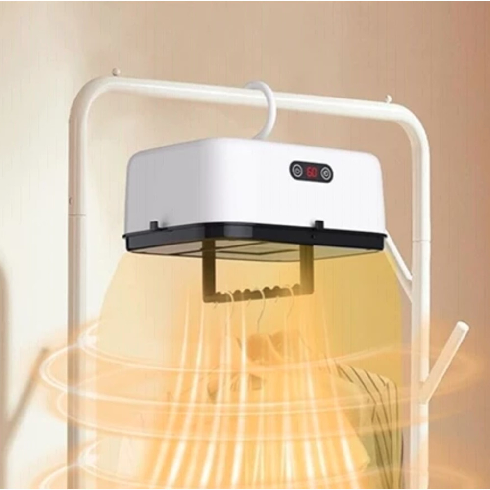 Secador De Roupa Portátil Cabide Para Viagem Com Cortina Secagem Rápida Mini Secadora 110v ou 220v