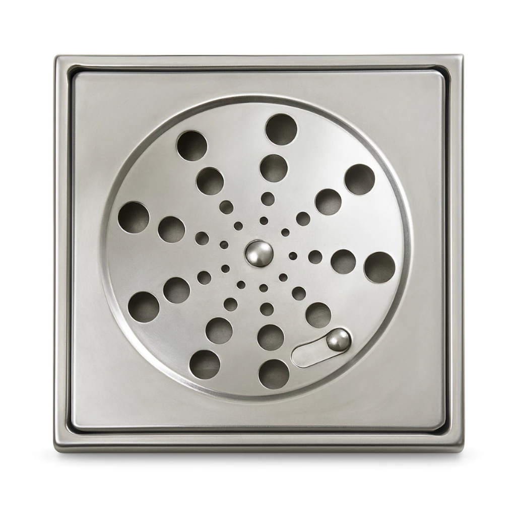 Grelha Ralo Quadrado 10x10 + Porta Grelha Caixilho Inox em Oferta na Shopee