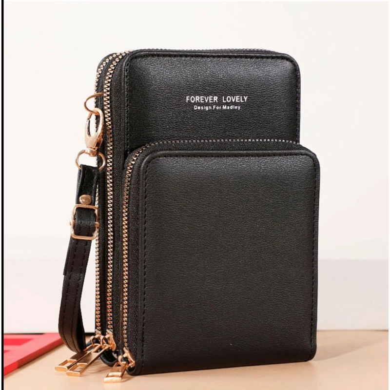 Bolsa Transversal Feminina Porta Celular Compacta Alça Ajustável Estilo Casual