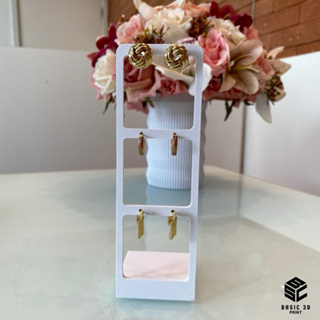 Expositor para brincos Bijuterias Semi Joias Prata Formato Escada em Oferta na Shopee