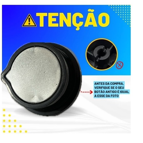 Botão Preto Timer Air Fryer Mondial Af01 Af05 Naf03 Chavetado