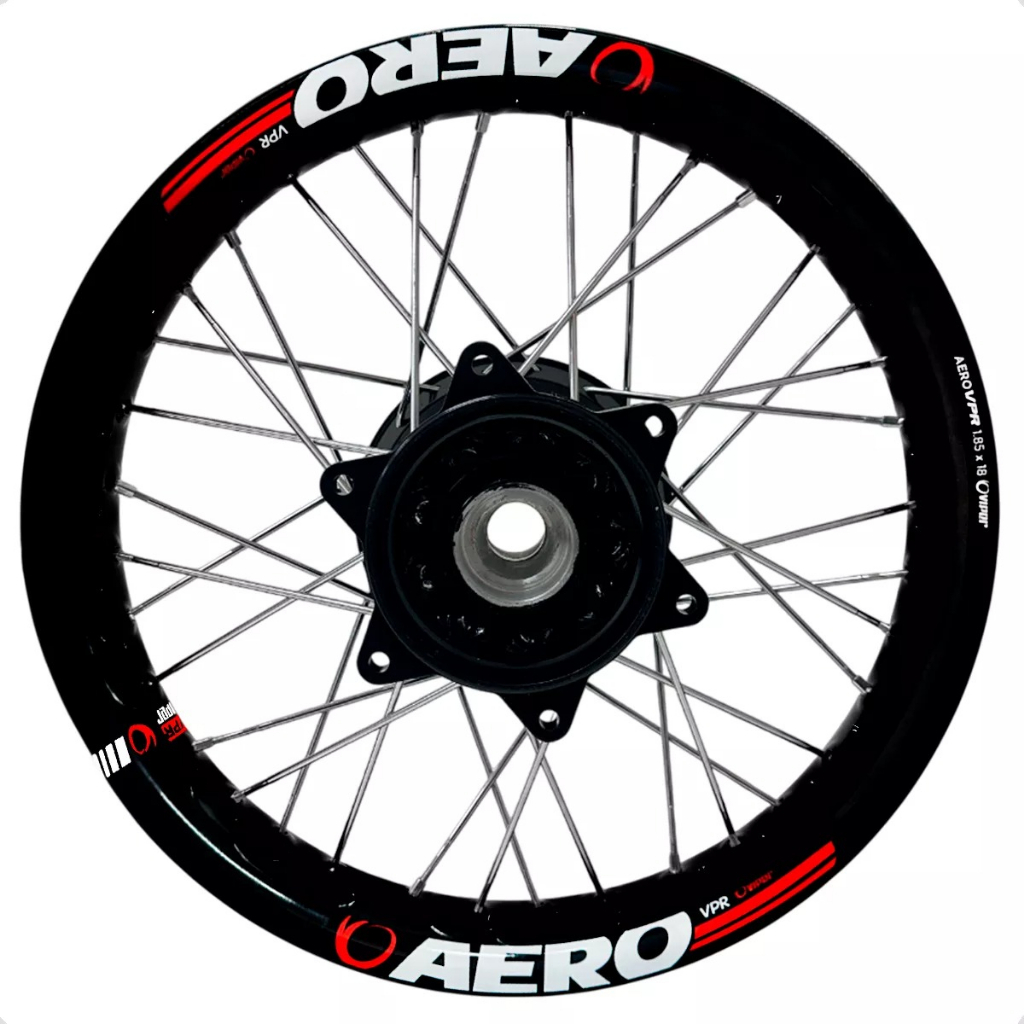 Par Roda Aro Alumínio Viper Aero Bros 125 150 160 Raios 4mm ou Inox Freio Á Disco Dianteira · foto 2