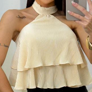 Blusa Bata Acabamento De Babados, Roupa para mulheres Moda 2025 Preço Veneficio (LOCKS) em Oferta na Shopee