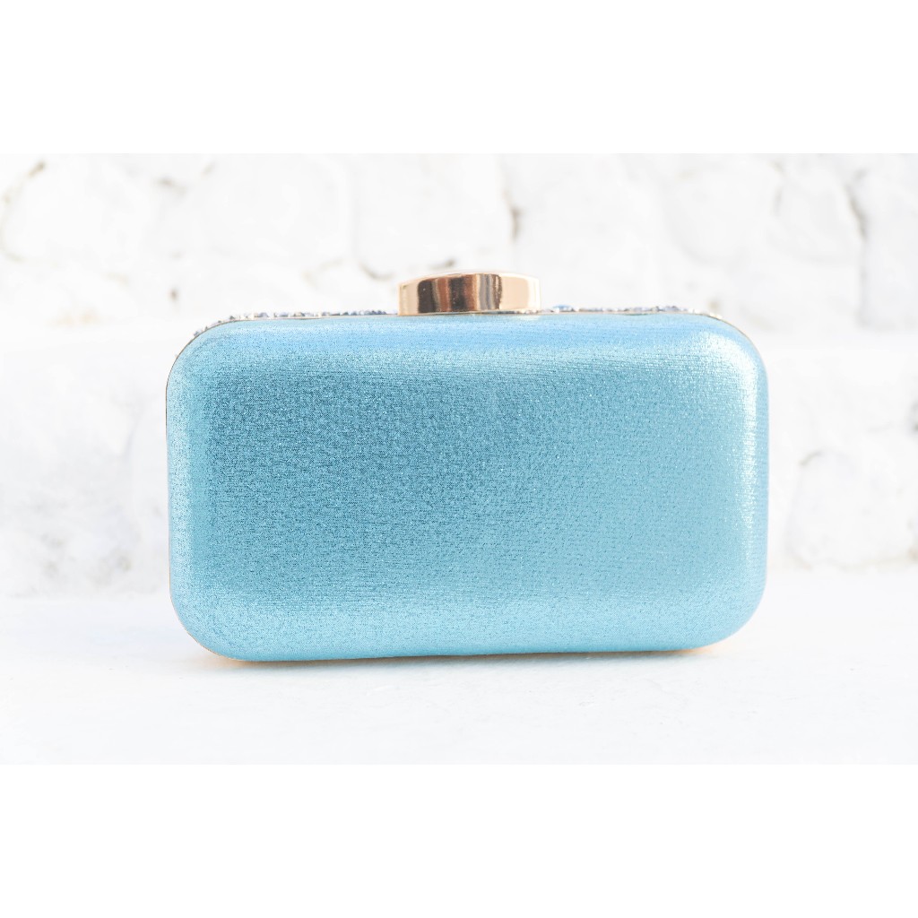 Bolsa Clutch Verde Festas Casamentos Eventos Madrinhas Pedras — imagem 2 de 2