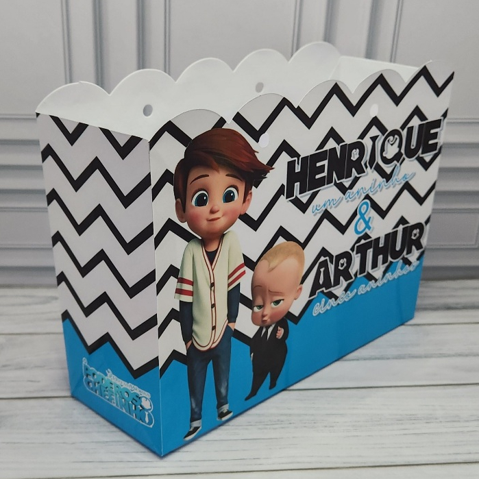 Sacolinha Personalizada Poderoso Chefinho lembrancinha aniversário guloseimas surpresa