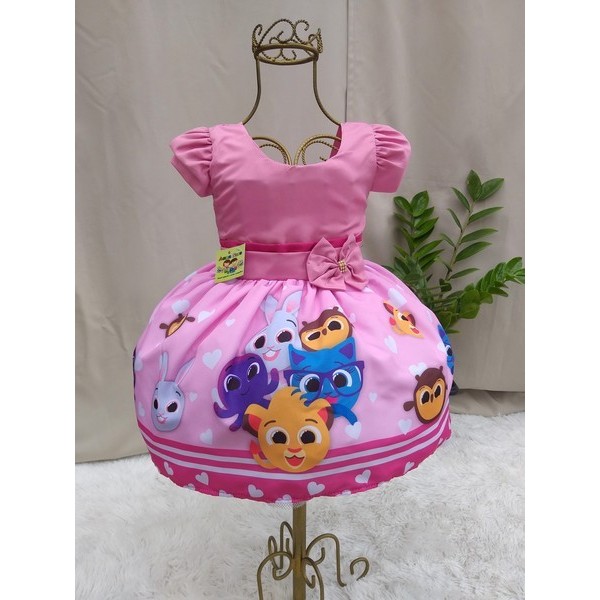 Vestido Aniversario ,  Bolofofo  , Marcha, Saiote Anágua  De  Armação 1 A 4 Anos , Maravilhoso em Oferta na Shopee