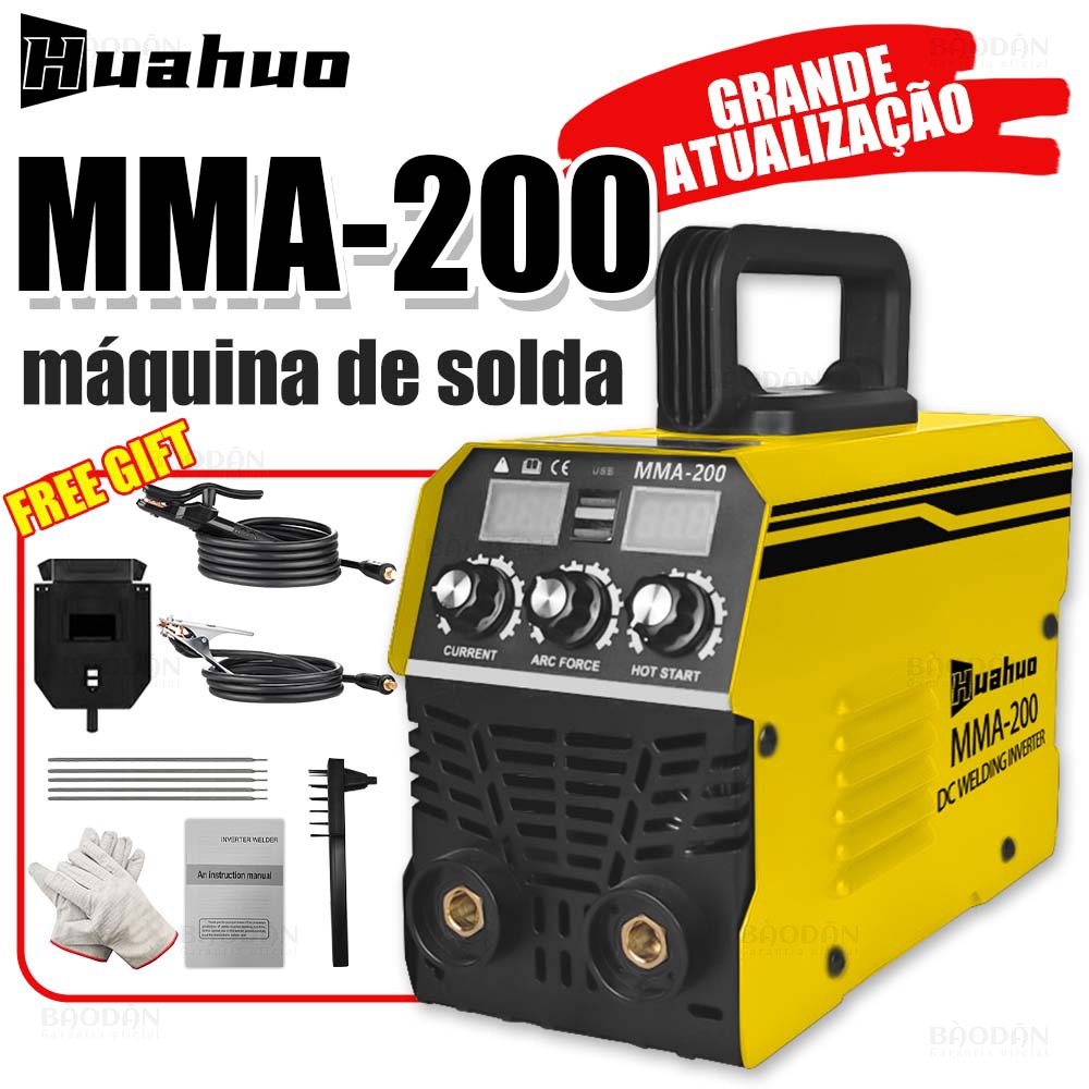 Máquina De Solda Inversora 220V/110V MMA-200 Tecnologia IGBT Ferramenta De Soldagem Portátil