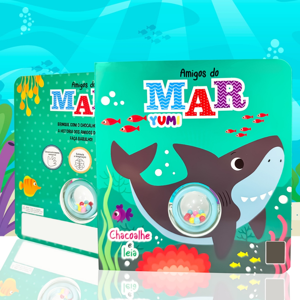Livro Amigos do Mar - Livro Infantil SDesvende um mundo de descobertas e diversão com o Chocalhe e Leia! Amigos do Mar, em Oferta na Shopee