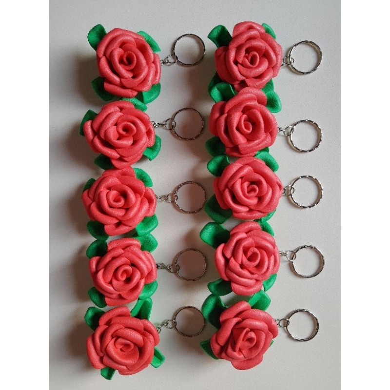 100 Chaveiros Flor em EVA Personalizado Lembrancinha Artesanal para Aniversário Maternidade Brindes Festa Eventos