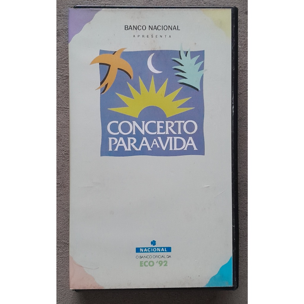 Fita VHS Gal Costa Tom Jobim Wynton Marsalis Concerto Para A Vida