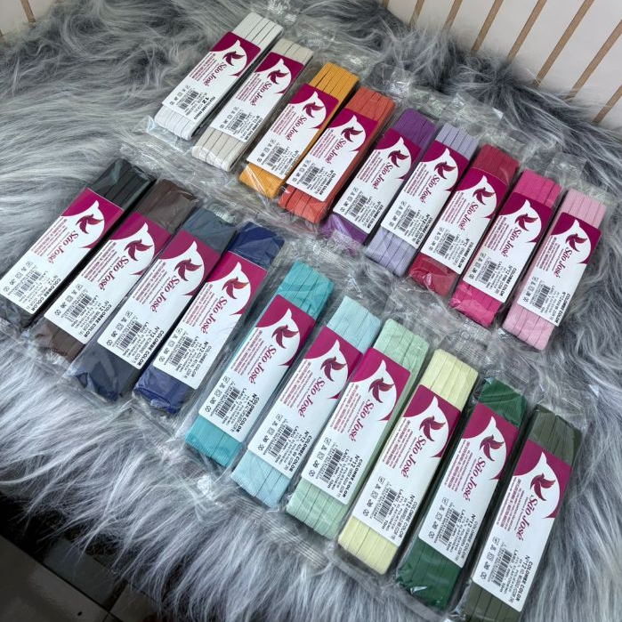 Elástico Chato Colombe 7mm São José – 10 Metros | Várias Cores | Costura - Artesanato