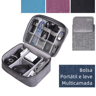 Bolsa De Armazenamento Bolsa Organizadora De Cabo De Dados Digital Portátil Eletrônica Viagem Necessário Camada Zíper em Oferta na Shopee