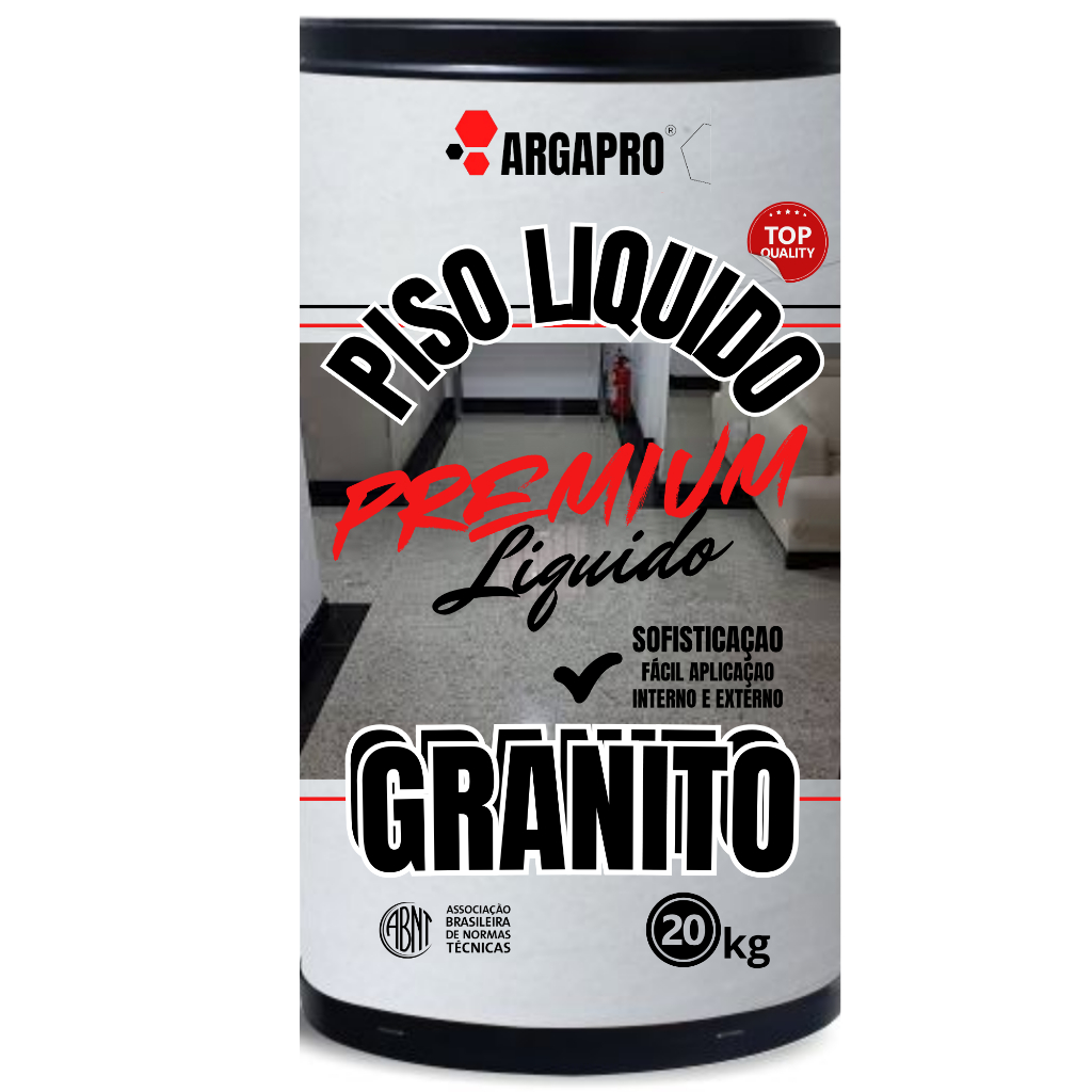 granito liquido argapro kit 20kg mais resina branco espeçial