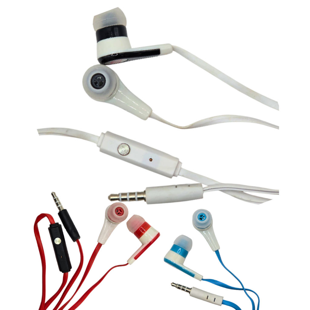 Fone Intra Auricular FIACM com Fio M Cores Resistente Som Limpo Potente P2 Controle Microfone