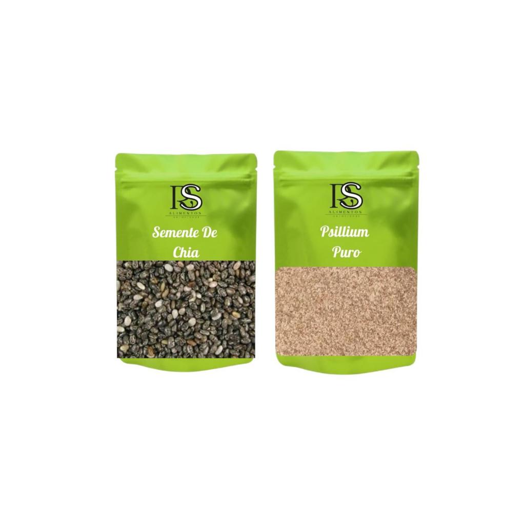 Semente de Chia + Psyllium Fibras  (1kg cada)