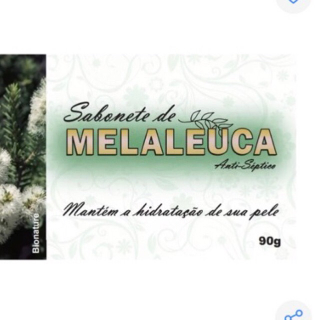 Sabonete em Barra de Melaleuca - Micose de Unha e Caspa Anti-Séptico - 90g - Bionature