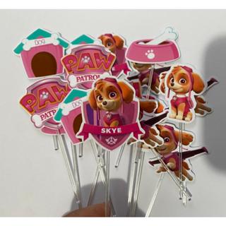 60  ou 120 Tags Toppers Apliques P/ Docinho Doces Skye (Patrulha Canina) em Oferta na Shopee