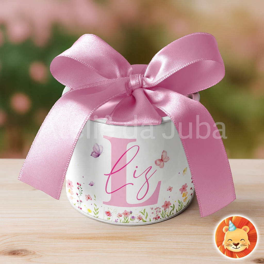 KIT Mini Tubolata Personalizada Maternidade Festa Lembrancinha Nome Jardim Encantado 5x6 c...