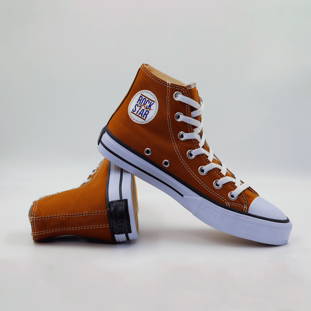 Tênis Cano Alto Caramelo Tevet Unissex Moderno Estiloso e Confortável em Oferta na Shopee