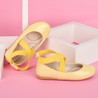 Sapatilha Infantil Elástico Verniz Amarelo Menina 3012 em Oferta na Shopee