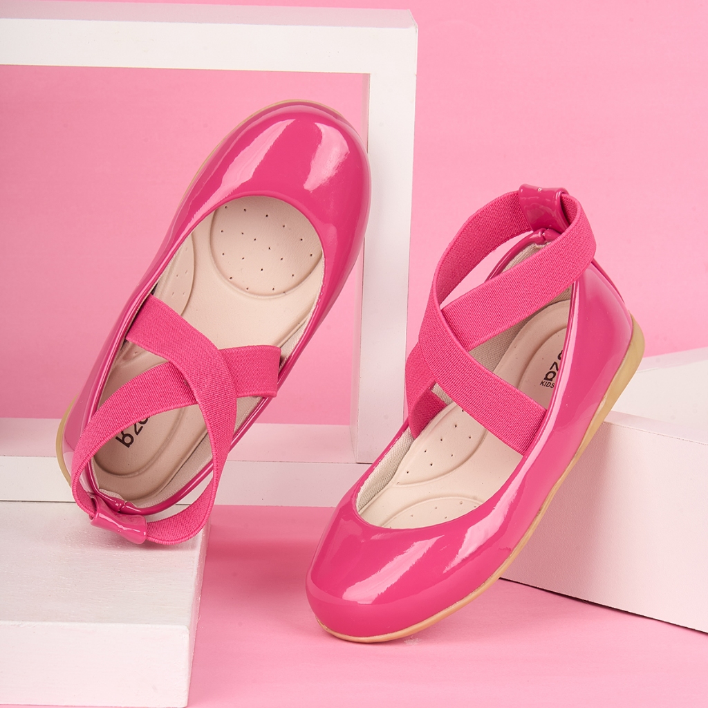 Sapatilha Infantil Verniz Feminina Bailarina Elástico Confortável Festa Menina Moda Bogueirinha 2012 em Oferta na Shopee