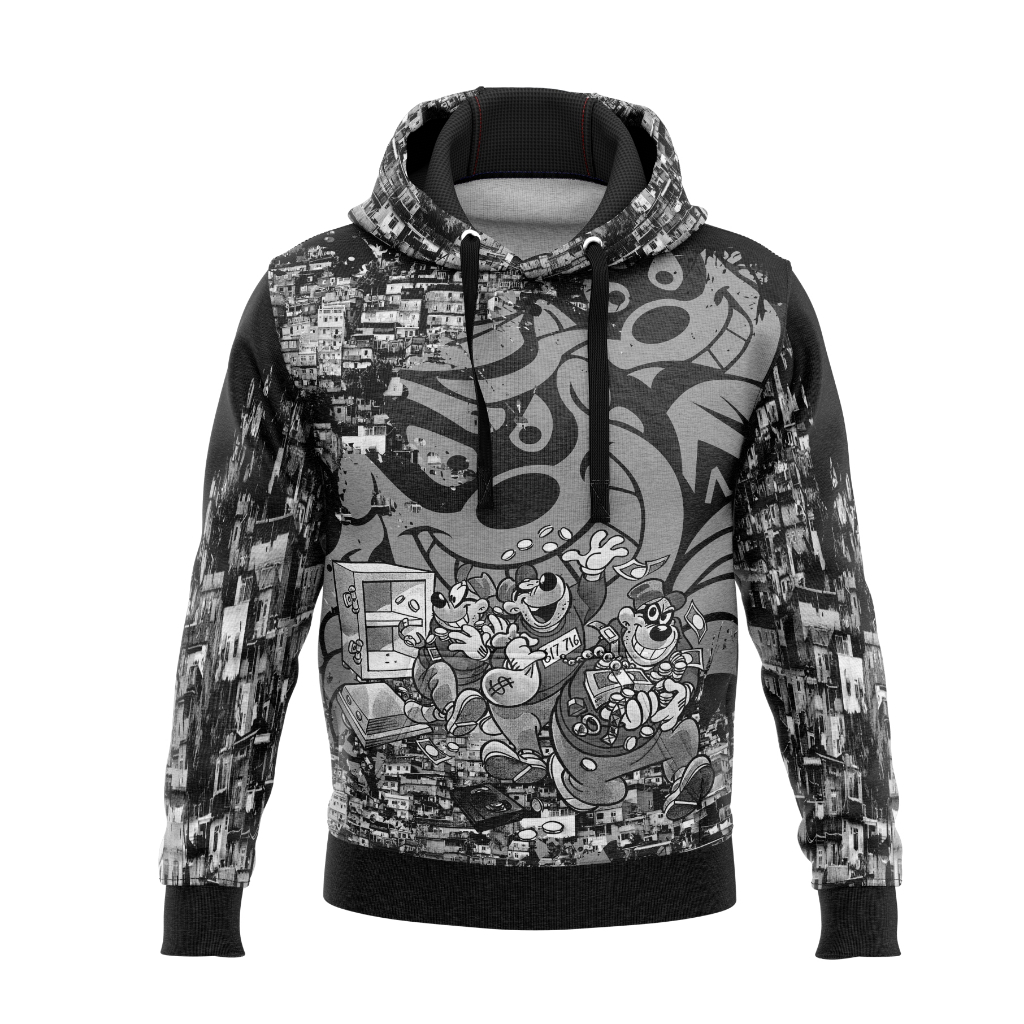 Blusa Agasalho Moletom Quebrada Favela Time Irmão metralha