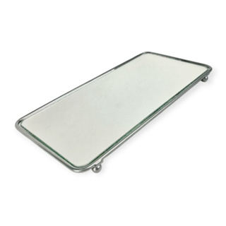 Bandeja Decorativa Espelhada em Metal Banheiro Lavabo Multiuso Casa Organizadora Casa Servir em Oferta na Shopee