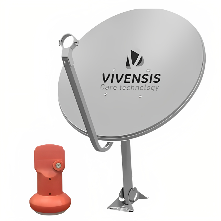 Antena Digital Parabólica Vivensis 60cm Ku + Lnbf Simples